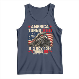 America Turns 250 Steam Locomotive Turns 85 Tank Top Vintage Railroad Steam Engine 85th USA 250th Anniversary