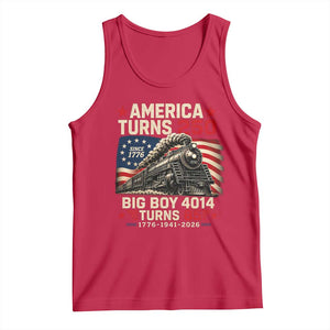America Turns 250 Steam Locomotive Turns 85 Tank Top Vintage Railroad Steam Engine 85th USA 250th Anniversary