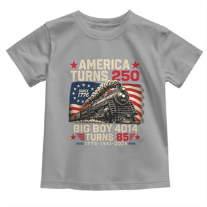 America Turns 250 Steam Locomotive Turns 85 Toddler T Shirt Vintage Railroad Steam Engine 85th USA 250th Anniversary