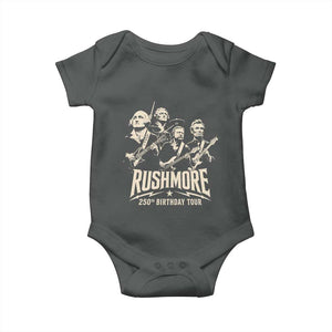 Rushmore 250th Birthday Tour Band Baby Onesie Presidents Rock Concert Historical Collages