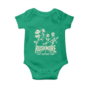 Rushmore 250th Birthday Tour Band Baby Onesie Presidents Rock Concert Historical Collages