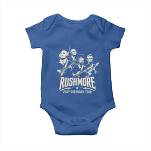Rushmore 250th Birthday Tour Band Baby Onesie Presidents Rock Concert Historical Collages