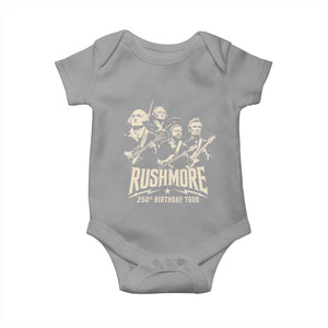 Rushmore 250th Birthday Tour Band Baby Onesie Presidents Rock Concert Historical Collages