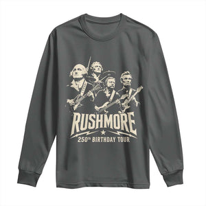 Rushmore 250th Birthday Tour Band Long Sleeve Shirt Presidents Rock Concert Historical Collages