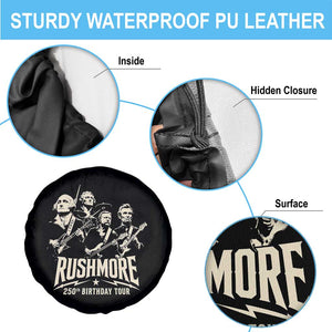 Rushmore 250th Birthday Tour Band Spare Tire Cover Presidents Rock Concert Historical Collages