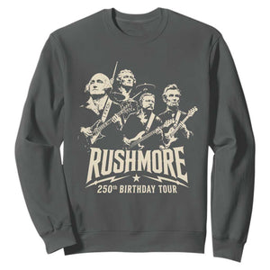 Rushmore 250th Birthday Tour Band Sweatshirt Presidents Rock Concert Historical Collages