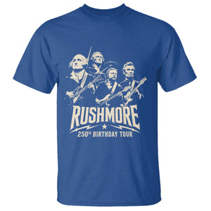 Rushmore 250th Birthday Tour Band T Shirt Presidents Rock Concert Historical Collages