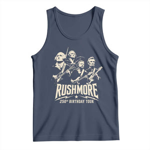 Rushmore 250th Birthday Tour Band Tank Top Presidents Rock Concert Historical Collages