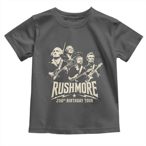 Rushmore 250th Birthday Tour Band Toddler T Shirt Presidents Rock Concert Historical Collages