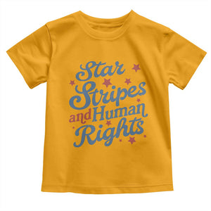 Stars and Stripes and Human Rights Toddler T Shirt Progressive Patriotic Equality Modern Patriot
