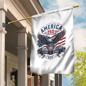 250 Years of Freedom Patriotic Eagle Garden Flag One Nation Under God 1776-2026 250th Anniversary