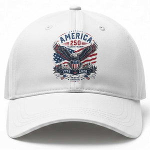 250 Years of Freedom Patriotic Eagle Baseball Cap One Nation Under God 1776-2026 250th Anniversary