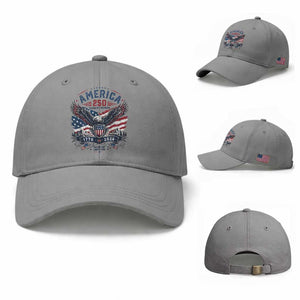 250 Years of Freedom Patriotic Eagle Baseball Cap One Nation Under God 1776-2026 250th Anniversary