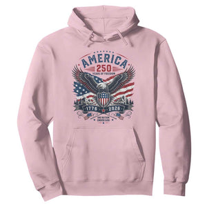 250 Years of Freedom Patriotic Eagle Hoodie One Nation Under God 1776-2026 250th Anniversary