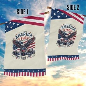 250 Years of Freedom Eagle Patriotic Garden Flag One Nation Under God 1776-2026 250th Anniversary