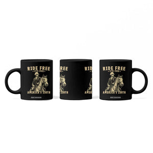 Ride Free 1776-2026 George Washington on Horseback Graphic Coffee Mug Vintage 250th Anniversary Semiquincentennial TS02 Print Your Wear