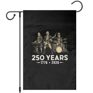 250 Years 1776-2026 Founding Fathers Rock Band Garden Flag George Washington Benjamin Franklin Uncle Sam