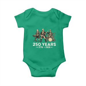 250 Years 1776-2026 Founding Fathers Rock Band Baby Onesie George Washington Benjamin Franklin Uncle Sam