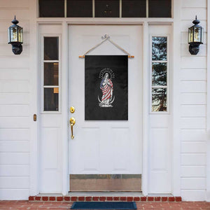 Patroness of the USA Virgin Mary Graphic Garden Flag Patriotic American Flag Catholic Faith TS02 Print Your Wear