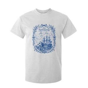 Spilling The Tea Since 1773 Boston Tea Party T Shirt For Kid Funny Historical Toile Graphic American History Humor
