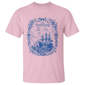 Spilling The Tea Since 1773 Boston Tea Party T Shirt Funny Historical Toile Graphic American History Humor