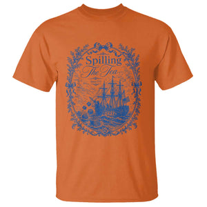 Spilling The Tea Since 1773 Boston Tea Party T Shirt Funny Historical Toile Graphic American History Humor