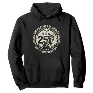 USA 250th Anniversary Statue of Liberty Vintage Crest Hoodie Celebrating Freedom 1776 to 2026 Semiquincentennial
