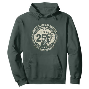 USA 250th Anniversary Statue of Liberty Vintage Crest Hoodie Celebrating Freedom 1776 to 2026 Semiquincentennial