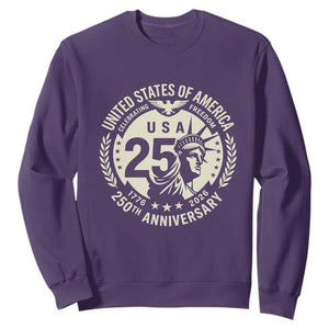 USA 250th Anniversary Statue of Liberty Vintage Crest Sweatshirt Celebrating Freedom 1776 to 2026 Semiquincentennial