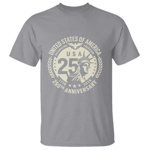 USA 250th Anniversary Statue of Liberty Vintage Crest T Shirt Celebrating Freedom 1776 to 2026 Semiquincentennial