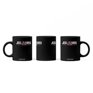 Jesus Saves USA Semiquincentennial 1776 2026 Coffee Mug Patriotic Christian Faith USA 250 Years of Freedom TS02 Print Your Wear