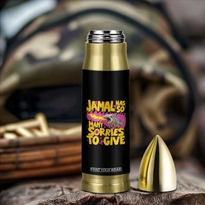 Jamal Has So Many Sorries To Give Bullet Tumbler Funny Fire Breathing Hammerhead Shark Gamer