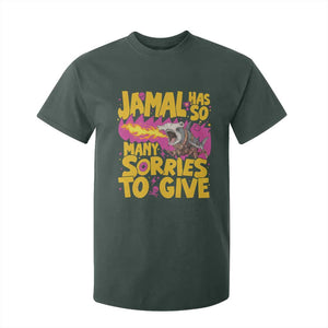 Jamal Has So Many Sorries To Give T Shirt For Kid Funny Fire Breathing Hammerhead Shark Gamer