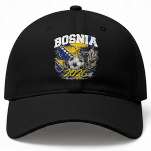 Bosnia Soccer Jersey Pride 2026 Baseball Cap One Nation One Dream Heritage Football Sports Fan
