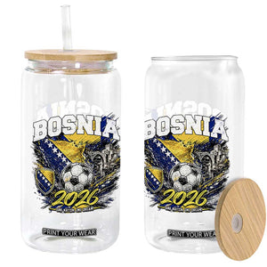 Bosnia Soccer Jersey Pride 2026 Glass Can One Nation One Dream Heritage Football Sports Fan