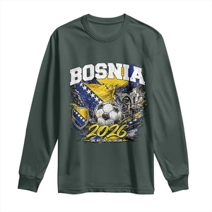 Bosnia Soccer Jersey Pride 2026 Long Sleeve Shirt One Nation One Dream Heritage Football Sports Fan