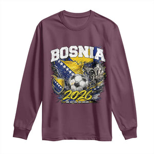 Bosnia Soccer Jersey Pride 2026 Long Sleeve Shirt One Nation One Dream Heritage Football Sports Fan
