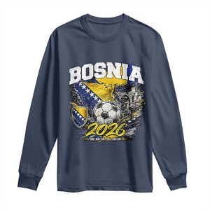 Bosnia Soccer Jersey Pride 2026 Long Sleeve Shirt One Nation One Dream Heritage Football Sports Fan