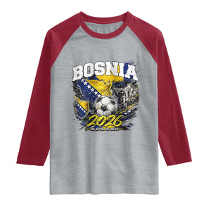 Bosnia Soccer Jersey Pride 2026 Raglan Shirt One Nation One Dream Heritage Football Sports Fan