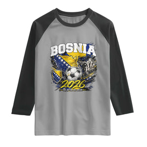 Bosnia Soccer Jersey Pride 2026 Raglan Shirt One Nation One Dream Heritage Football Sports Fan