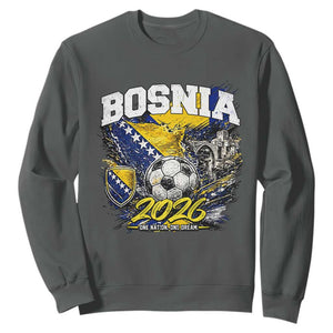 Bosnia Soccer Jersey Pride 2026 Sweatshirt One Nation One Dream Heritage Football Sports Fan