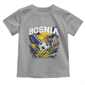 Bosnia Soccer Jersey Pride 2026 Toddler T Shirt One Nation One Dream Heritage Football Sports Fan