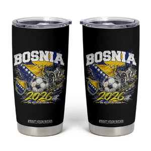 Bosnia Soccer Jersey Pride 2026 Tumbler Cup One Nation One Dream Heritage Football Sports Fan