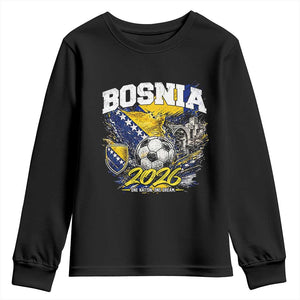 Bosnia Soccer Jersey Pride 2026 Youth Sweatshirt One Nation One Dream Heritage Football Sports Fan