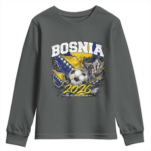 Bosnia Soccer Jersey Pride 2026 Youth Sweatshirt One Nation One Dream Heritage Football Sports Fan