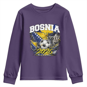 Bosnia Soccer Jersey Pride 2026 Youth Sweatshirt One Nation One Dream Heritage Football Sports Fan