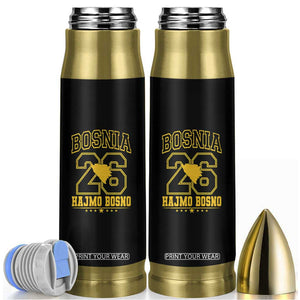 Lets Go Bosnia 2026 Hajmo Bosno Vintage Varsity Sports Style Bullet Tumbler Bosnia Herzegovina Map Soccer Lover Football Fan