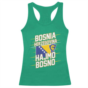 Lets Go Bosnia Herzegovina Hajmo Bosno Dragon Shield Racerback Tank Top Soccer Team Pride Football Fan Heritage TS02 Irish Green Print Your Wear