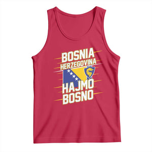 Lets Go Bosnia Herzegovina Hajmo Bosno Dragon Shield Tank Top Soccer Team Pride Football Fan Heritage