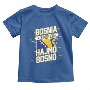 Lets Go Bosnia Herzegovina Hajmo Bosno Dragon Shield Toddler T Shirt Soccer Team Pride Football Fan Heritage TS02 Royal Blue Print Your Wear
